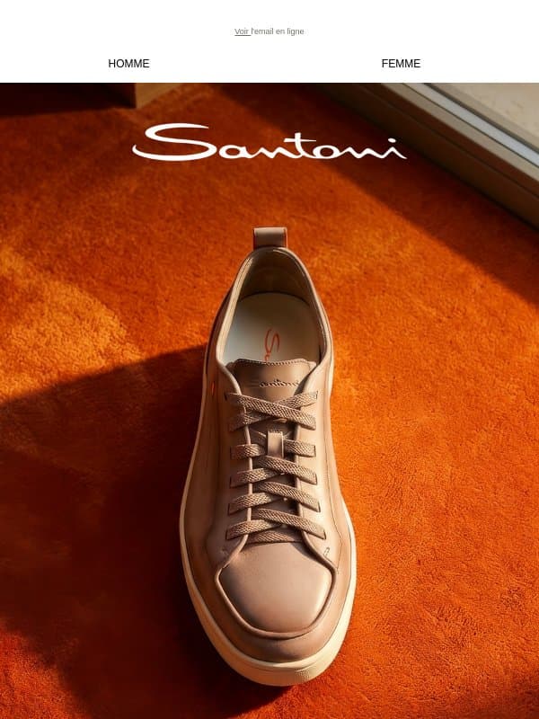 La Nouvelle Sneaker Off-Duty email from Santoni