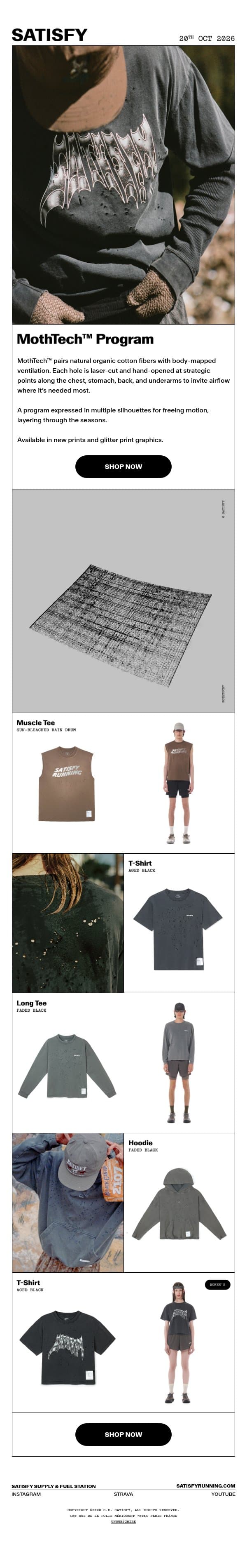 DEEP DIVE: MothTech™ Program email from Satisfy Running screenshot