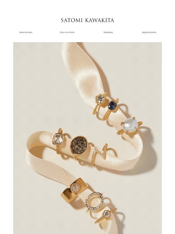 Welcome To Our Newsletter email from Satomi Kawakita Jewelry