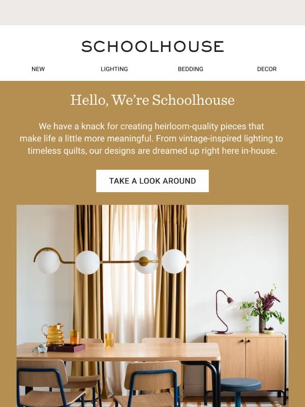 The Story of Schoolhouse email from Schoolhouse