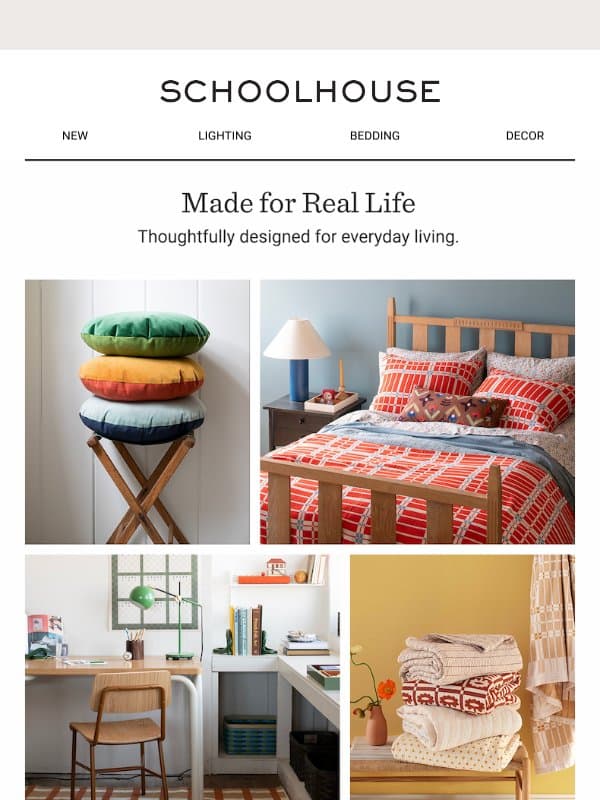 Made for Real Life email from Schoolhouse