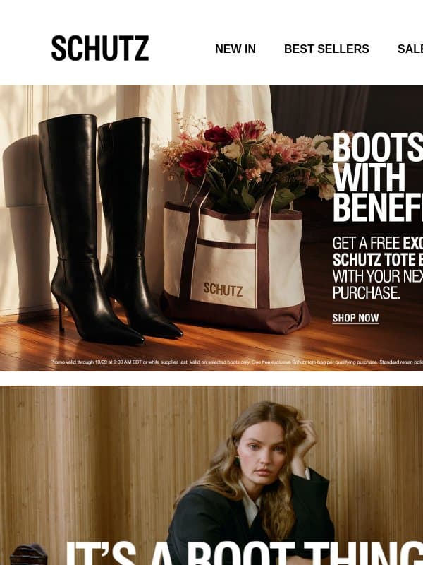 Timeless Boot Styles email from Schutz