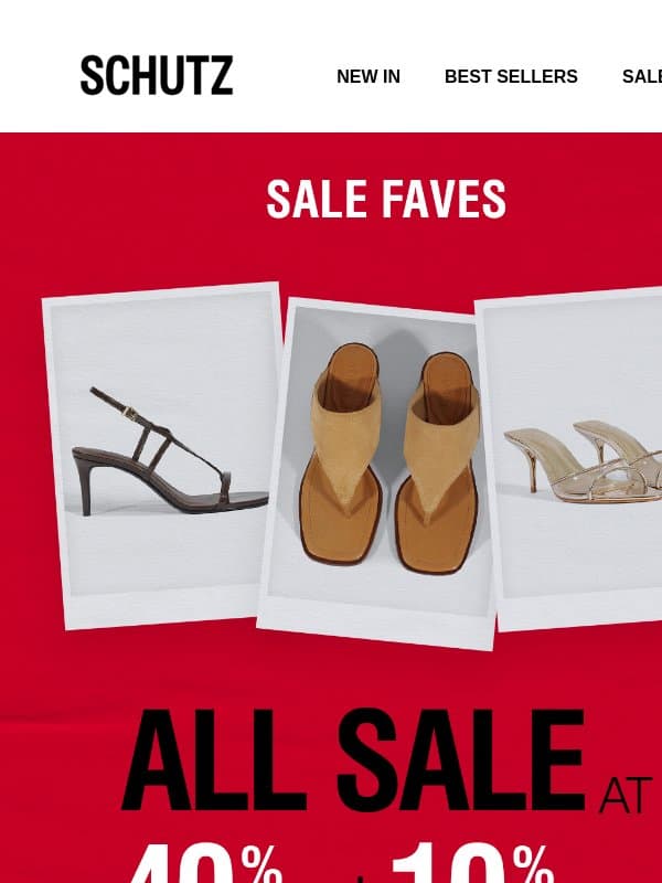 Extra 10% Off Sale Faves. Code Inside! email from Schutz