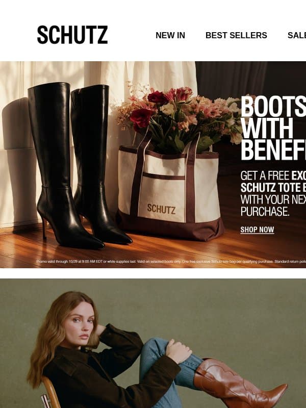 Welcome To Your Cowgirl Era email from Schutz