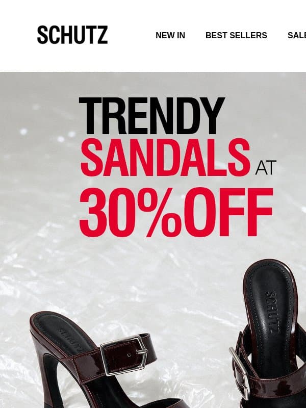 30% OFF Our Best-Kept Secrets email from Schutz