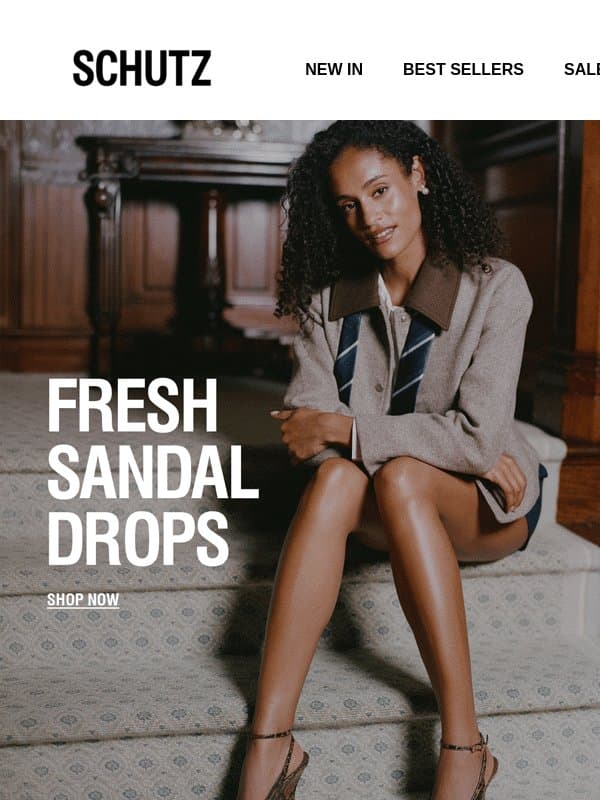 Fresh Sandal Drops email from Schutz
