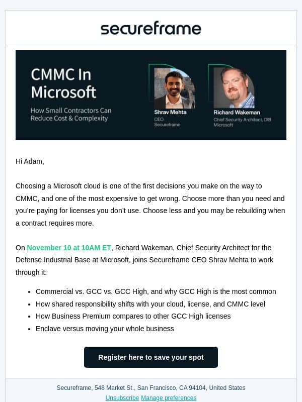 Commercial, GCC, or GCC High? Live with Microsoft’s DIB architect email from Secureframe