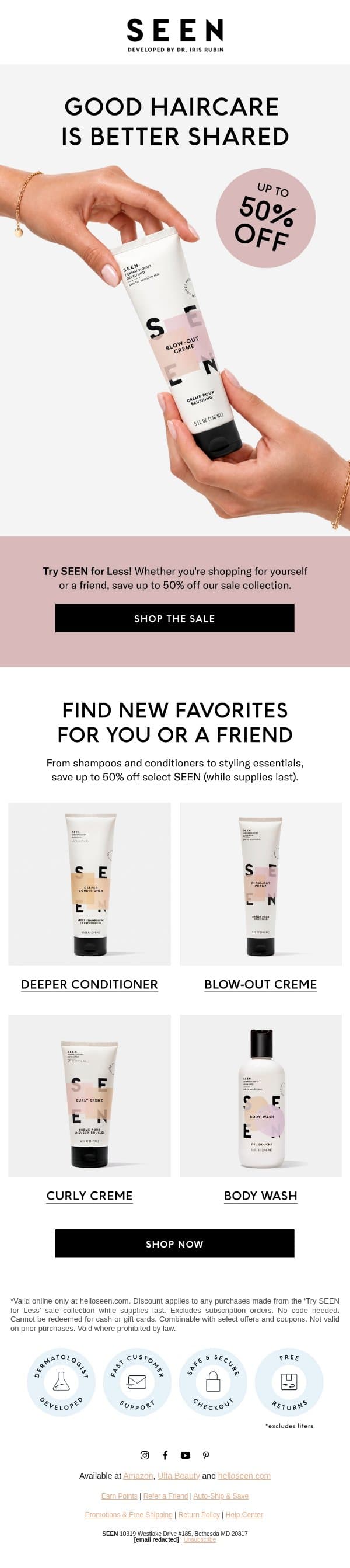 Try SEEN for Less đź’Ś email from SEEN screenshot
