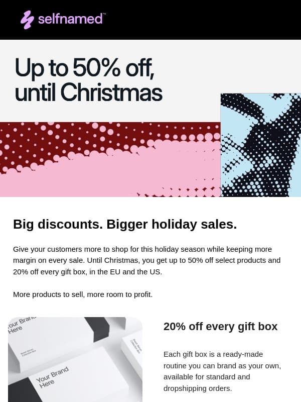 Buy at up to 50% off email from Selfnamed