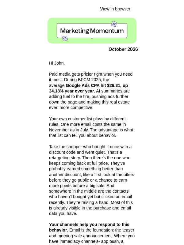 Seven smarter ways to win BFCM email from Sendinblue
