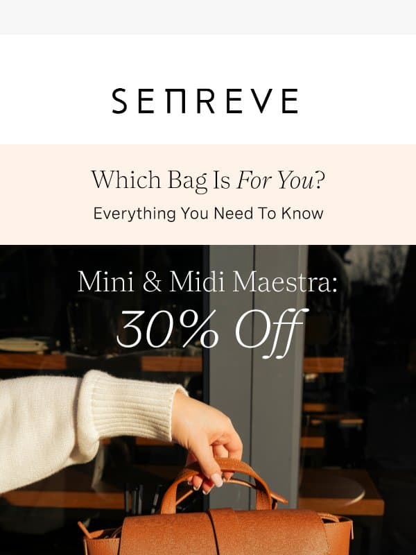 Maestra Sized for You email from Senreve