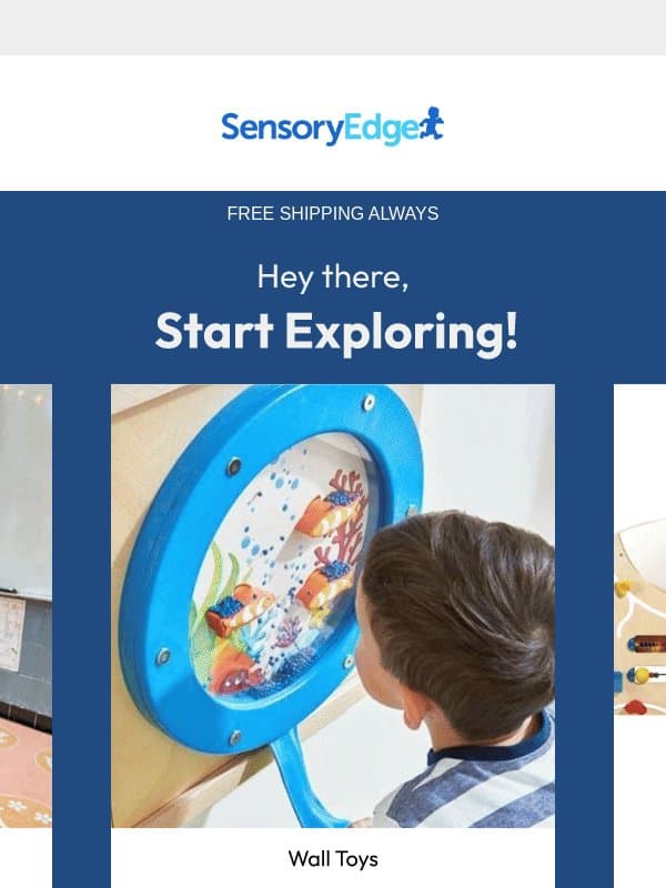 Hey, your welcome gift is waiting! email from SensoryEdge