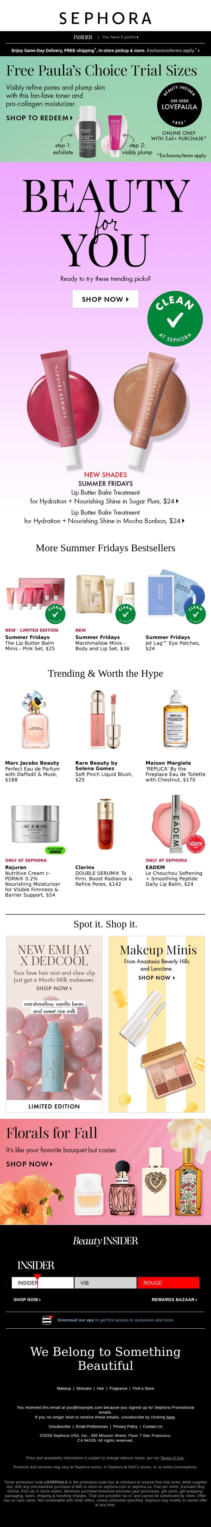 Beauty in high demand ๐ email from Sephora screenshot
