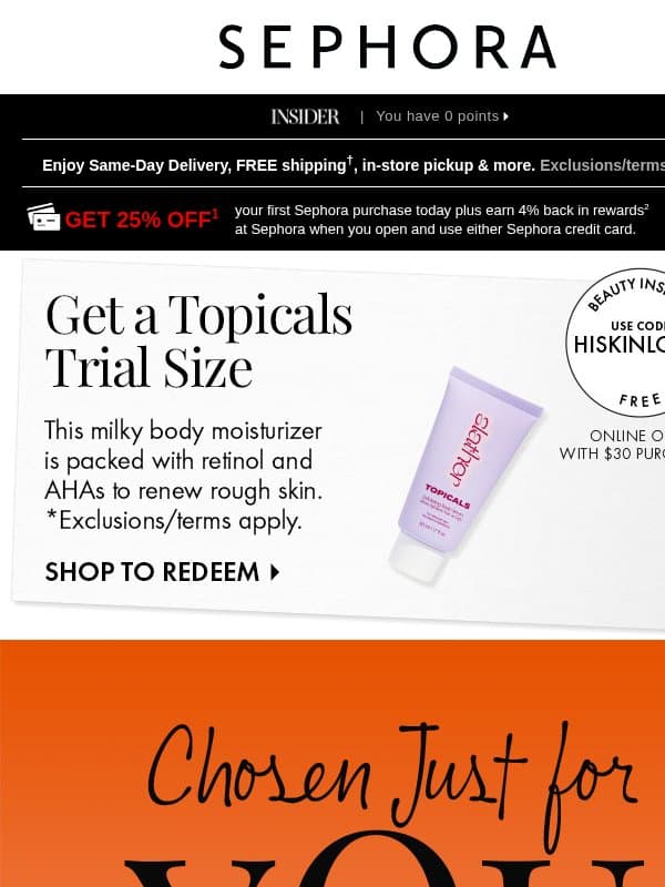 We picked this beauty just for you! 🍒 email from Sephora