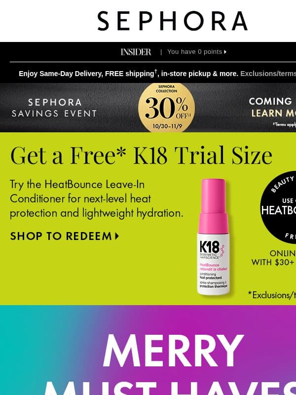 These gifts = πΆοΈπΆοΈπΆοΈ email from Sephora