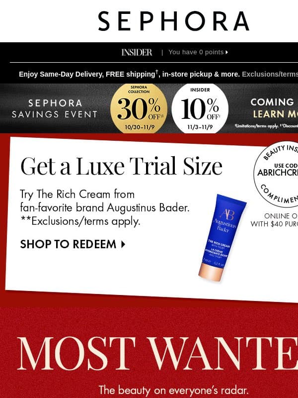 Beauty this good moves fast 👀 email from Sephora