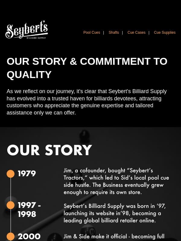 Our Commitment to Quality email from Seyberts