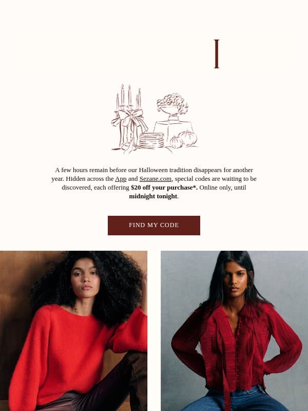 Before Midnight email from Sezane