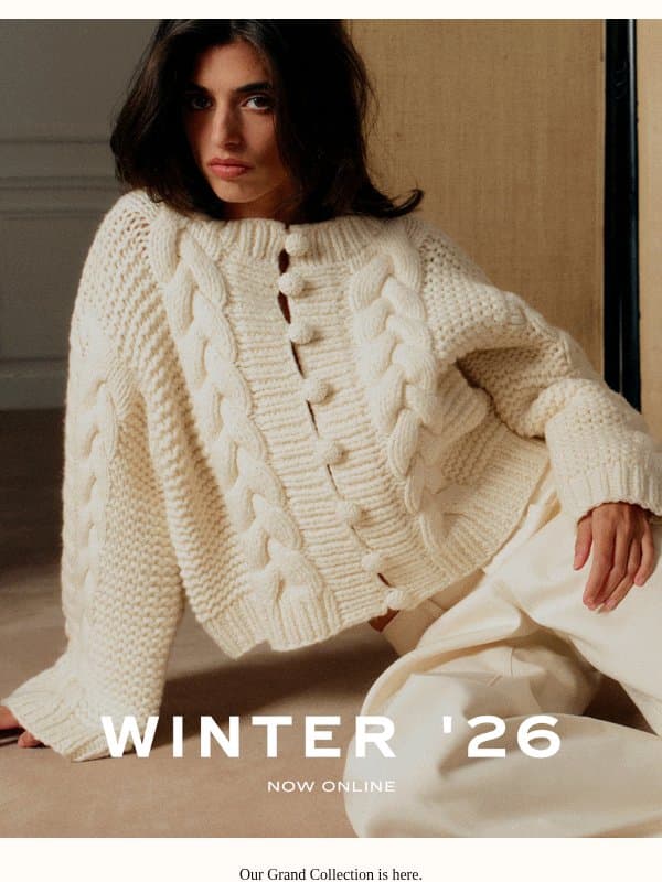 The Winter '26 Collection: Act I email from Sezane