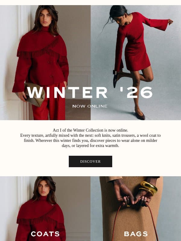 The Best of Winter '26 email from Sezane