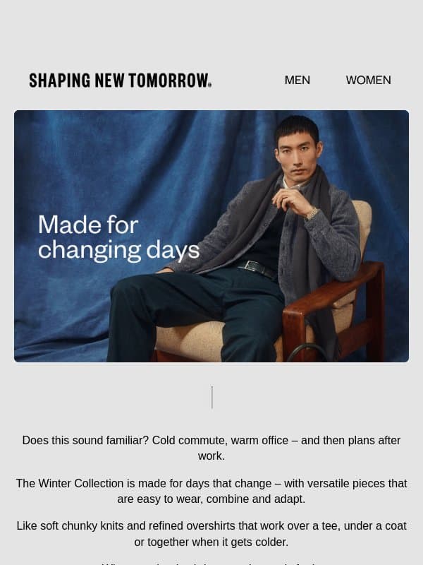 These pieces are made for whatever your day brings email from Shaping New Tomorrow
