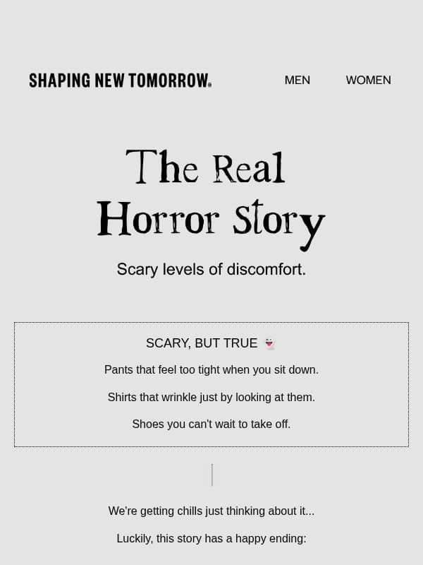 Dare to hear a horror story? 👻 email from Shaping New Tomorrow