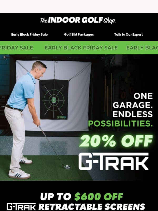Unbeatable G-Trak Deal - 20% OFF!🔥 email from Shop Indoor Golf