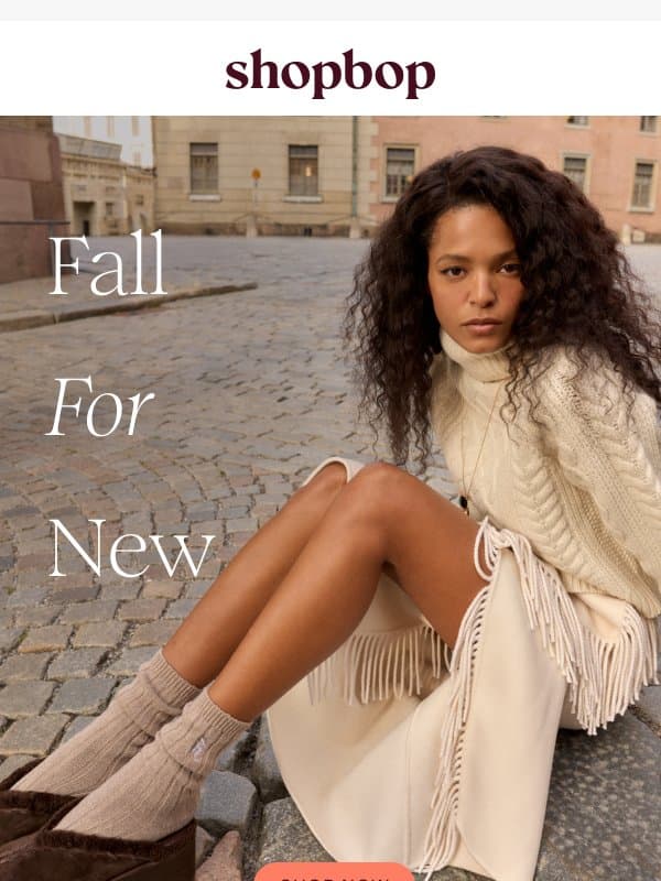 It's new arrivals day email from Shopbop screenshot