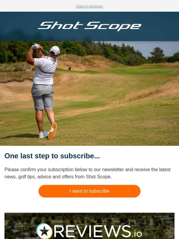 Please confirm your subscription email from Shot Scope