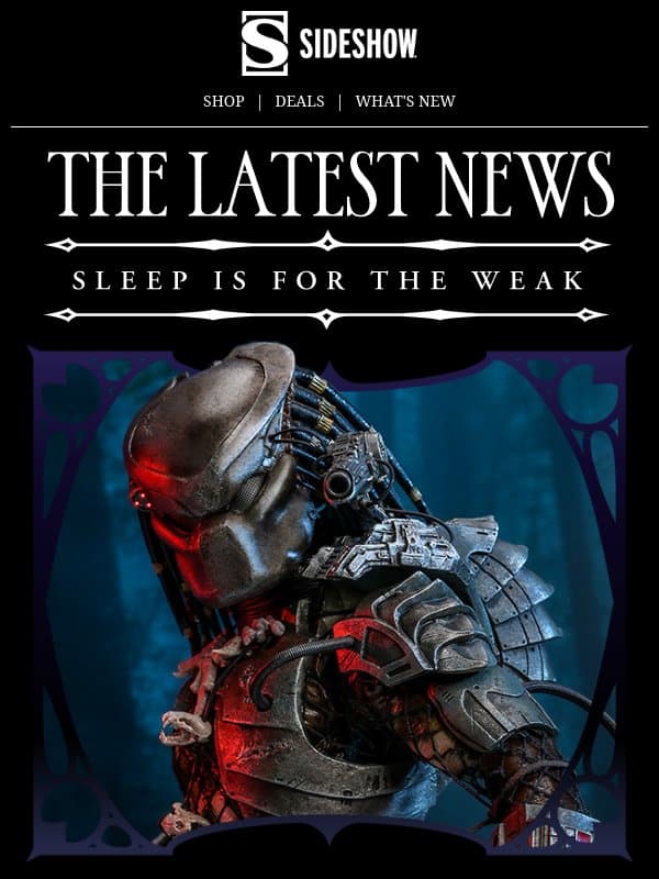 Predators, Aliens, the Mummy, and more! 🎃 email from Sideshow Collectibles