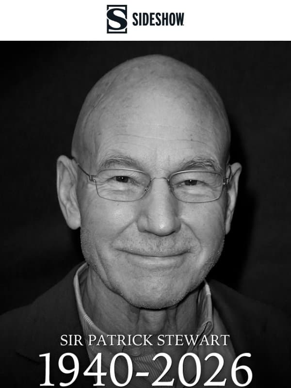 π Rest in peace, Patrick Stewart. email from Sideshow Collectibles