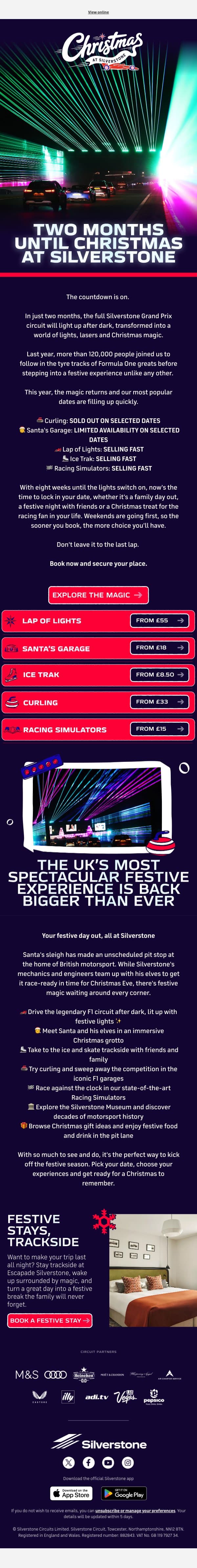 π
π Adam, it's just 2 months to go! email from Silverstone Circuits Limited screenshot