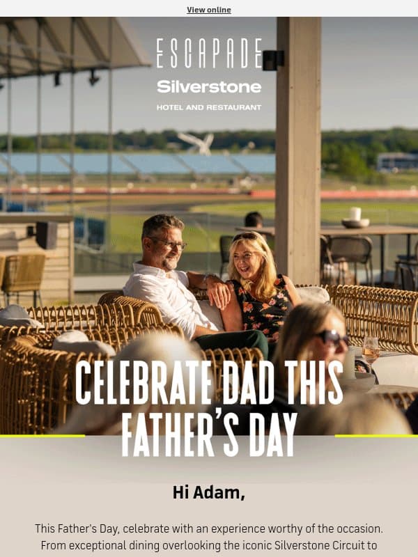 Adam, give the gift of Silverstone this Father's Day! ๐ email from Silverstone Circuits Limited