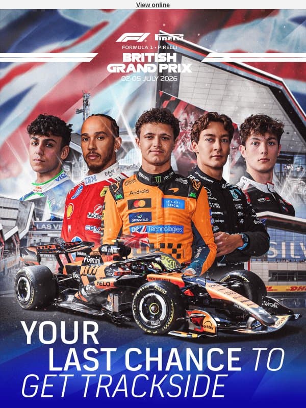 Adam, British Grand Prix tickets are almost GONE!๐ email from Silverstone Circuits Limited