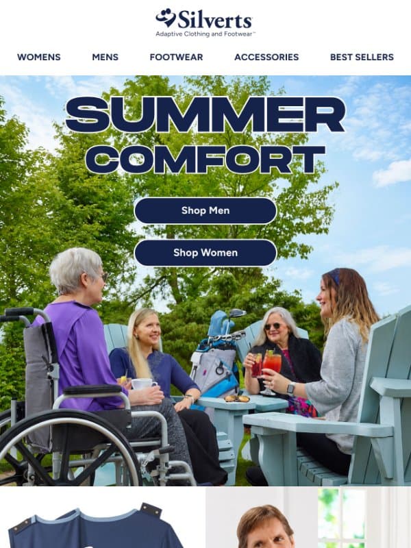 Summer Comfort Starts Here email from Silvert's