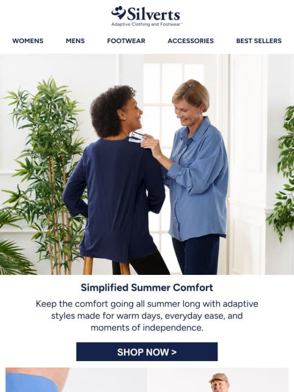 Summer Comfort Awaits email from Silvert's