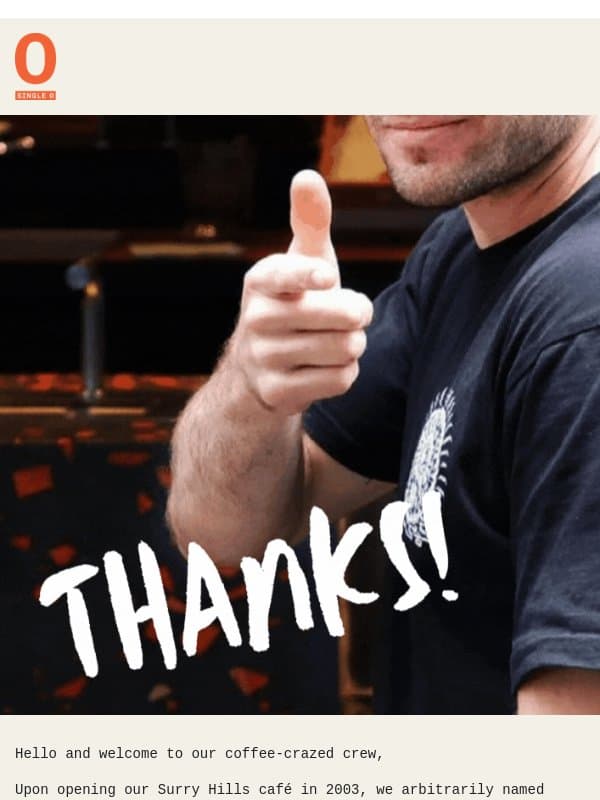 Hello from Single O email from Single O