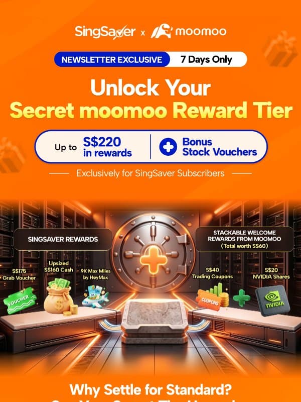 π€« Secret Tier Unlocked: Up to S$220 in rewards bonus! email from SingSaver