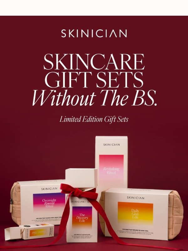 Skincare Gift Sets Without The BS 🎁 email from Skinician