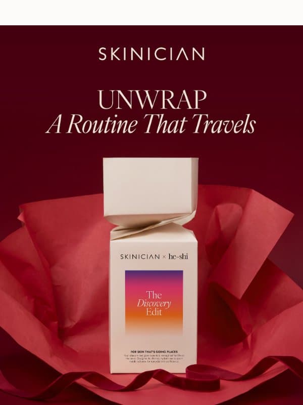 For Skin That's Going Places 🎁 email from Skinician