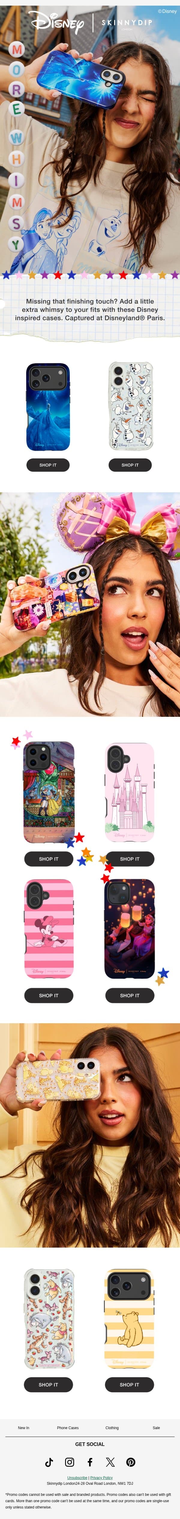More Whimsy email from Skinnydip London screenshot