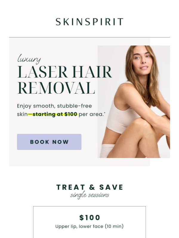 Silky smooth savings are here email from SkinSpirit MedSpa