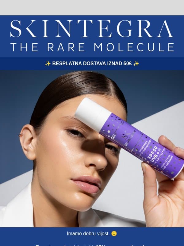 Još samo danas iskoristite popust od 25% email from Skintegra’s Sister Brand Skinlick