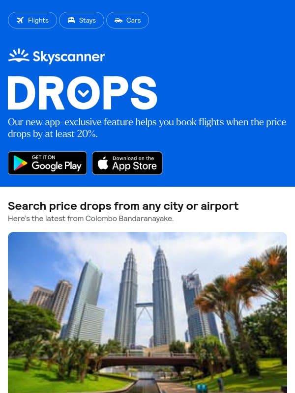 Your weekly price drops, from Rp 102,279 βοΈ π email from Skyscanner