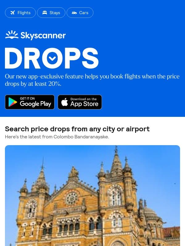 Your weekly price drops, from Rp 82,279 βοΈ π email from Skyscanner