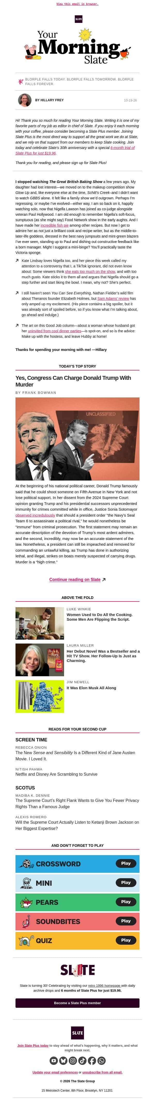 Nigella Lawson is the midlife icon I’ve been waiting for email from Slate screenshot