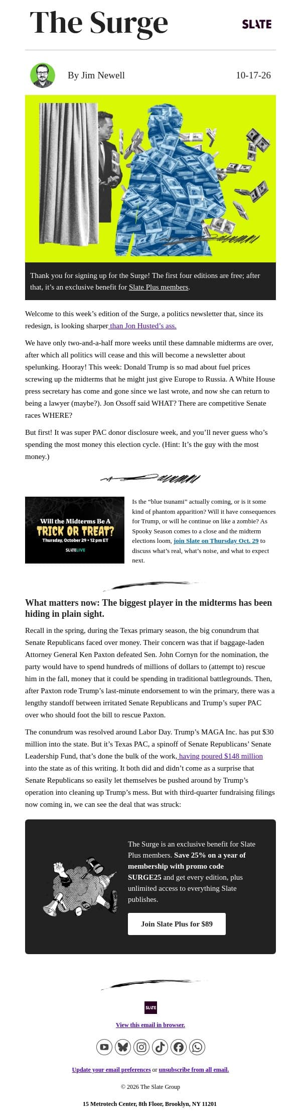 It was Elon Musk all along email from Slate screenshot