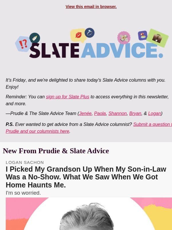 I Picked My Grandson Up When My Son-in-Law Was a No-Show. What We Saw When We Got Home Haunts Me. email from Slate
