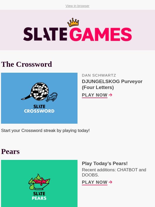 48-Down: DJUNGELSKOG purveyor (four letters) email from Slate