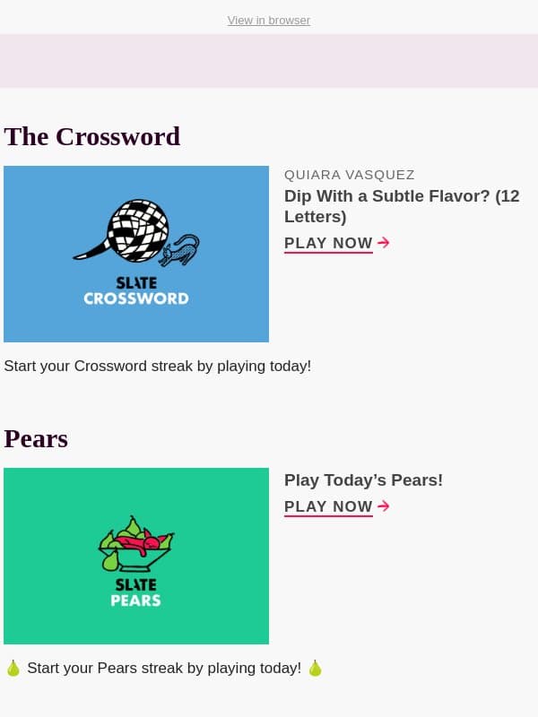 41-Across: Dip with a subtle flavor? (12 letters) email from Slate